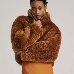 Anthropologie Maeve Sherpa Coat